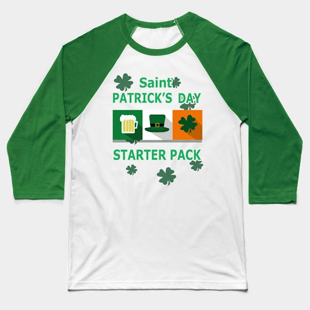 St. Patrick's Day Baseball T-Shirt by lord3ligor